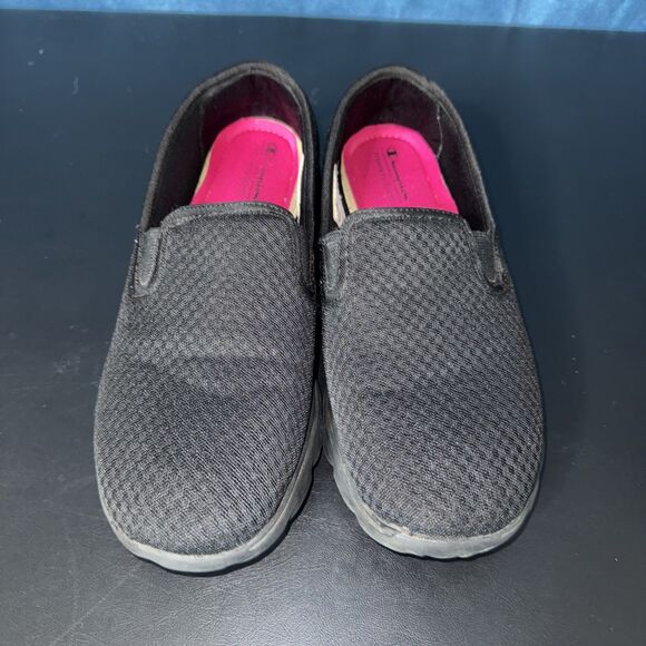 Champion Slip on Shoes Women's Size 11 Black And Pink Lightweight Memory Foam - Picture 3 of 7